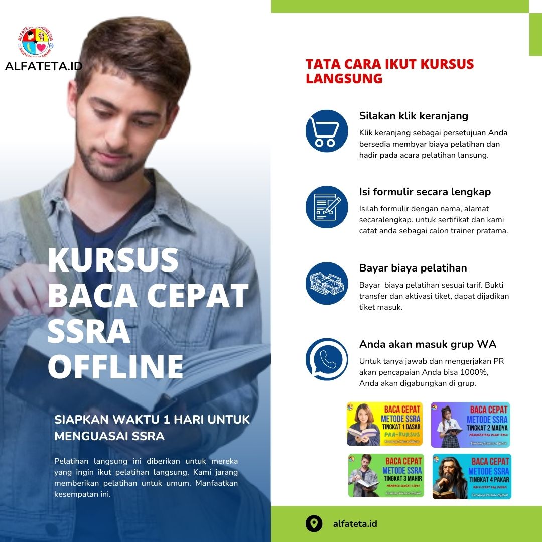 KURSUS BACA CEPAT SSRA OFFLINE 27 JULI 2024