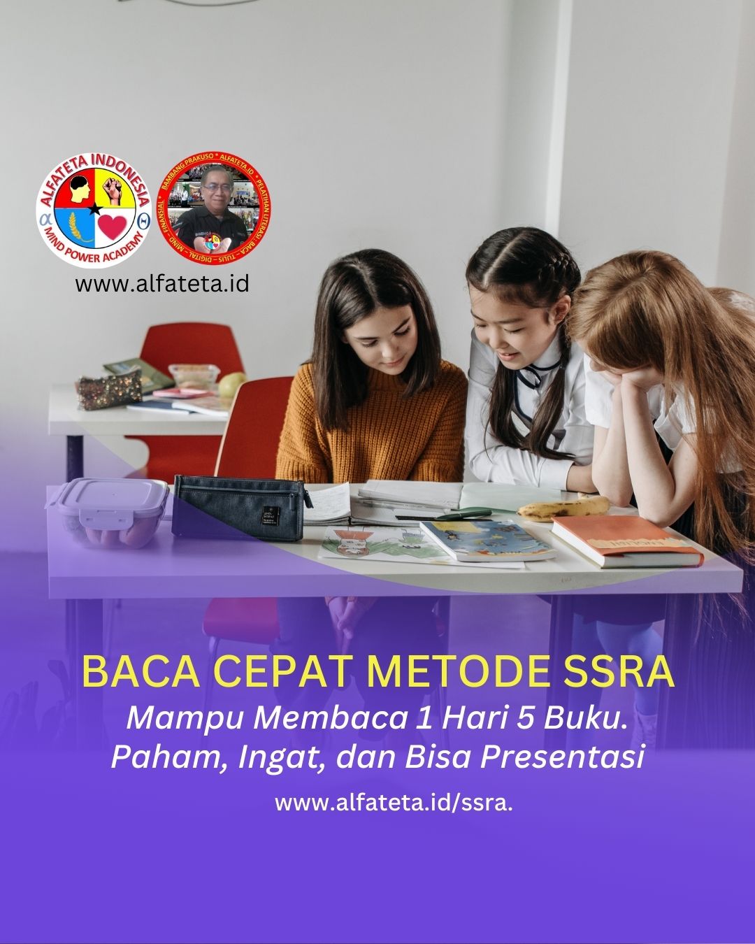 Baca Cepat Metode SSRA (Mampu Baca 6 Buku 1 Hari)